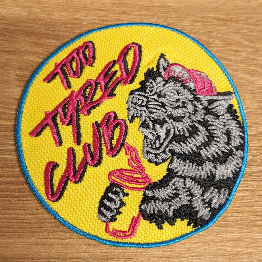Too Tyred Club patches